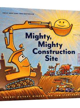 英文原版绘本 Mighty Mighty Construction Site 强大强大的建筑工地 儿童绘本 亲子读物 精装 英文版 进口英语原版书籍