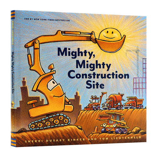 英文原版绘本 Mighty Mighty Construction Site 强大强大的建筑工地 儿童绘本 亲子读物 精装 英文版 进口英语原版书籍