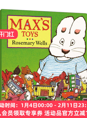 英文原版 Max's Toys Max and Ruby 小兔麦斯和露比系列 麦斯的玩具 儿童启蒙认知绘本 鹅妈妈童谣作者Rosemary Wells英文版进口书