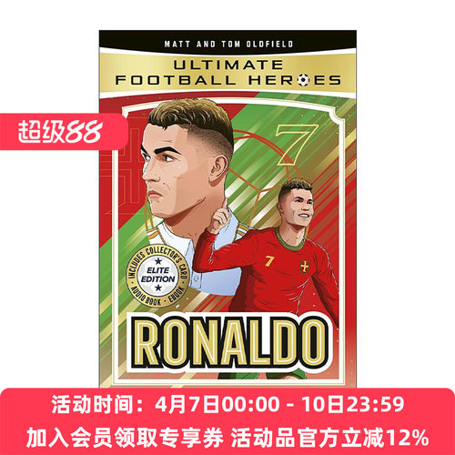 英文原版 Ronaldo 超级足球明星人物传记 罗纳尔多 C罗 Ultimate Football Heroes 精英版 内含收藏卡 免费有声书进口英语原版书籍