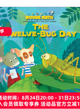 英文原版 The Twelve-Bug Day Mouse Math 鼠小弟爱数学系列 十二虫日 儿童数学启蒙认知绘本 埃莉诺·梅 英文版 进口英语原版书籍