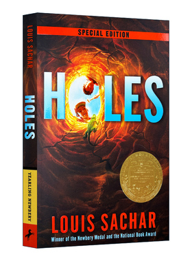 正版 Holes  别有洞天 洞 英文原版小说 纽伯瑞儿童文学奖Louis Sachar青少年儿童故事书英文原著 搭夏洛特的网奇迹男孩wonder