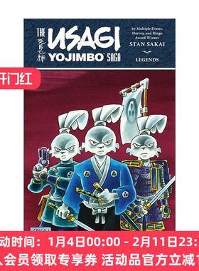 英文原版 Usagi Yojimbo Saga Legends 宫本兔 兔子武士传奇传说 第二版Dark Horse黑马漫画 Stan Sakai坂井正彦 进口英语原版书籍