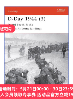 二战盟军1944诺曼底登陆日D-Day 英文原版 D-Day 1944 (3) 战争历史系列 卷三 英文版 进口英语原版书籍