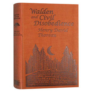 and 书籍 进口原版 经典 瓦尔登湖英文版 Walden 名著 Disobedience Civil 皮革版 华研原版 英文原版 梭罗作品 书