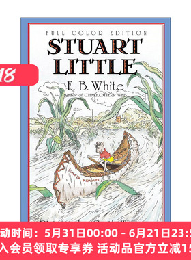 英文原版 Stuart Little full color 精灵鼠小弟 全彩大字版 怀特三部曲 英文版 进口英语原版书籍