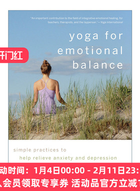 使情绪平衡的瑜伽指南 英文原版 Yoga for Emotional Balance 简单练习帮助缓解焦虑和抑郁 Bo Forbes 英文版 进口英语原版书籍