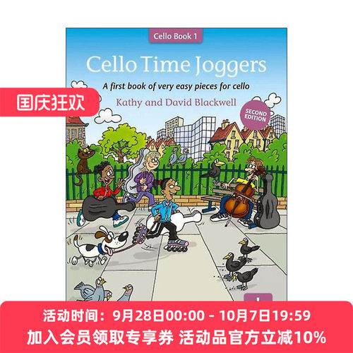 英文原版 Cello Time Joggers 牛津大提琴时光 慢跑教材 入门进阶1 ABRSM英皇考级大提琴启蒙教材 英文版 进口英语原版书籍