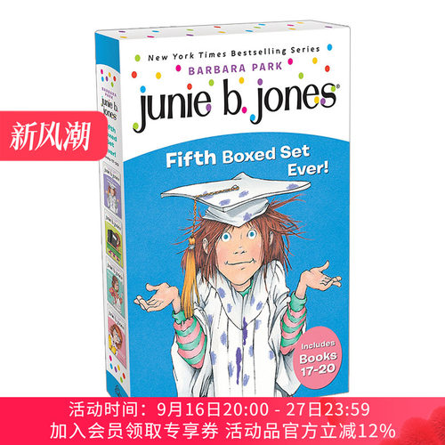 朱尼琼斯17-20册盒装 英文原版 Junie B Jones Fifth Box Set Ever 17-20 第五套 英文版 进口英语原版书籍