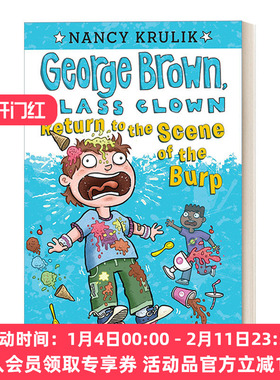英文原版 Return to the Scene of the Burp #19 乔治布朗系列19 校园搞笑王 儿童章节书桥梁书 插画Aaron Blecha 英文版 进口书