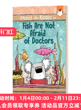 鱼不怕医生 英文原版绘本 Fish Are Not Afraid Of Doctors 兰登桥梁小读本树熊墨德2 英文版 进口英语原版书籍