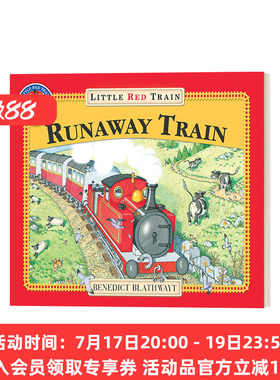 英文原版 The Little Red Train The Runaway Train 红色小火车 火车逃跑 英文版 进口英语原版书籍
