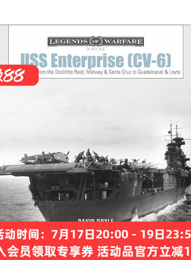 英文原版 USS Enterprise CV-6 企业号航空母舰 大E号历史 杜立特空袭 David Doyle 精装 英文版 进口英语原版书籍