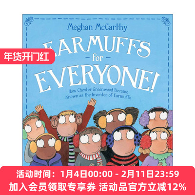 英文原版 Earmuffs for Everyone 人人都有耳罩 切斯特格林伍德是如何以耳罩发明者而闻名的 传记绘本 英文版 进口英语原版书籍