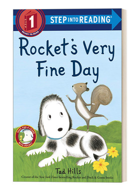 洛奇开心的一天 英文原版 Step into Reading 1 Rocket's Very Fine Day 英文版 进口英语原版书籍