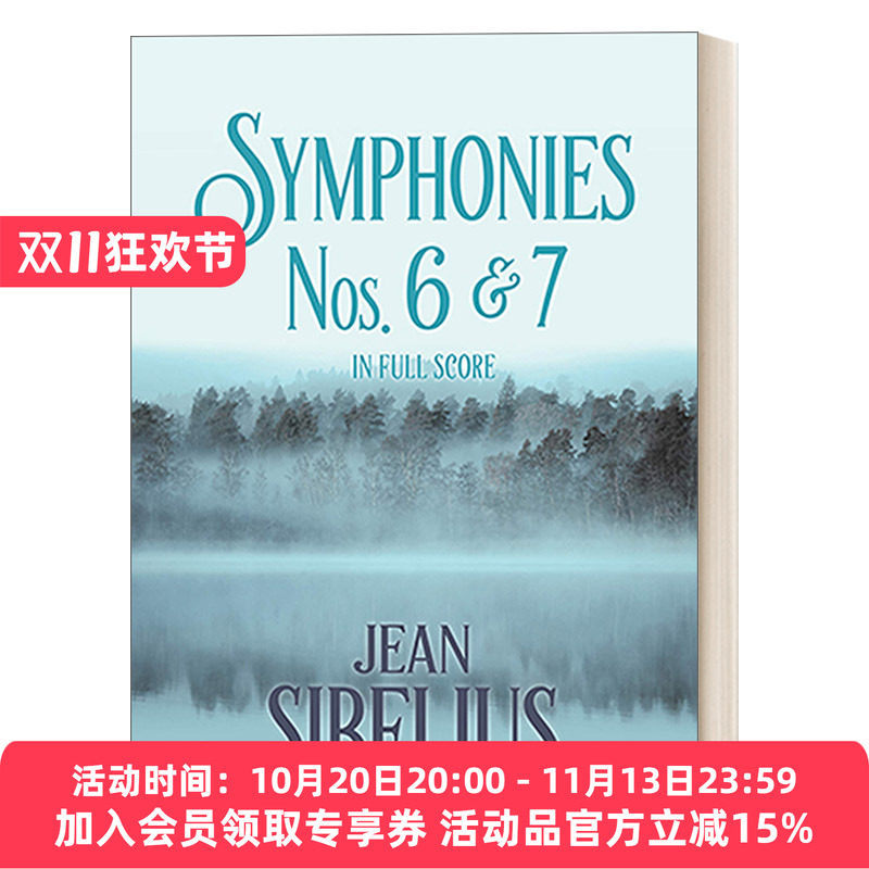 英文原版 Symphonies Nos. 6 and 7 in Full Score 西贝柳斯第六交响曲和第七交响曲全谱 英文版 进口英语原版书籍