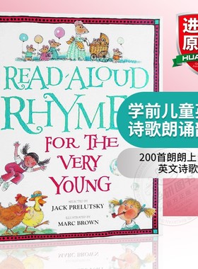 华研原版 学前儿童英语诗歌朗诵韵文 英文原版 Read-Aloud Rhymes for the Very Young学美国共同核心课程标准文本范例 进口书籍