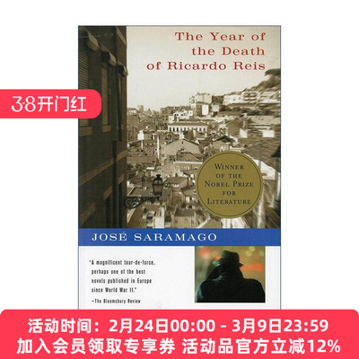 英文原版 The Year of the Death of Ricardo Reis 里卡尔多·雷耶斯离世那年 萨拉马戈 英文版 进口英语原版书籍