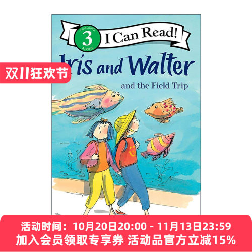 英文原版 Iris and Walter and the Field Trip 艾里斯和沃尔特 野外考察 I Can Read Level 3分级阅读 英文版 进口英语原版书籍