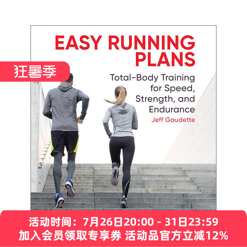 英文原版 Easy Running Plans 轻松跑步计划 速度 力量和耐力的全身训练指南 Jeff Gaudette 英文版 进口英语原版书籍