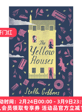 英文原版 The Yellow Houses 黄色小屋 斯黛拉·吉本思Stella Gibbons小说 令人难以宽慰的农庄作者 英文版 进口英语原版书籍