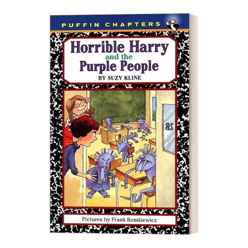 英文原版 Horrible Harry 08 Horrible Harry and the Purple People 可怕的哈里系列8 儿童章节桥梁书 Suzy Kline 英文版