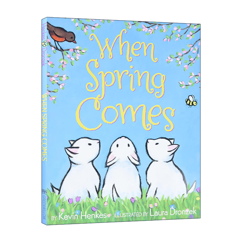英文原版 When Spring Comes 当春天来临 精装绘本 凯迪克奖作者Kevin Henkes 英文版 进口英语原版书籍