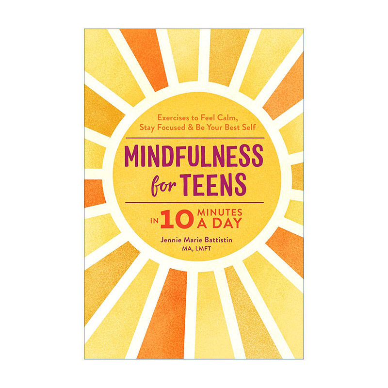 英文原版 Mindfulness for Teens in 10 Minutes a Day 每天10分钟的青少年正念练习 情绪管理 保持专注 心理健康 英文版