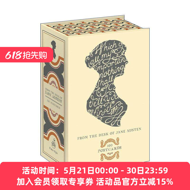 简·奥斯汀的书桌 100张明信片 英文原版 From the Desk of Jane Austen 格言名言语录 英文版 进口英语原版书籍
