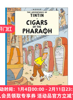 丁丁历险记之法老的雪茄 英文原版 The Adventures of Tintin Cigars of the Pharaoh 儿童精装漫画 英文版 进口英语原版书籍