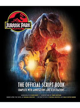英文原版 Jurassic Park the Official Script Book 侏罗纪公园 电影剧本 精装 英文版 进口英语原版书籍