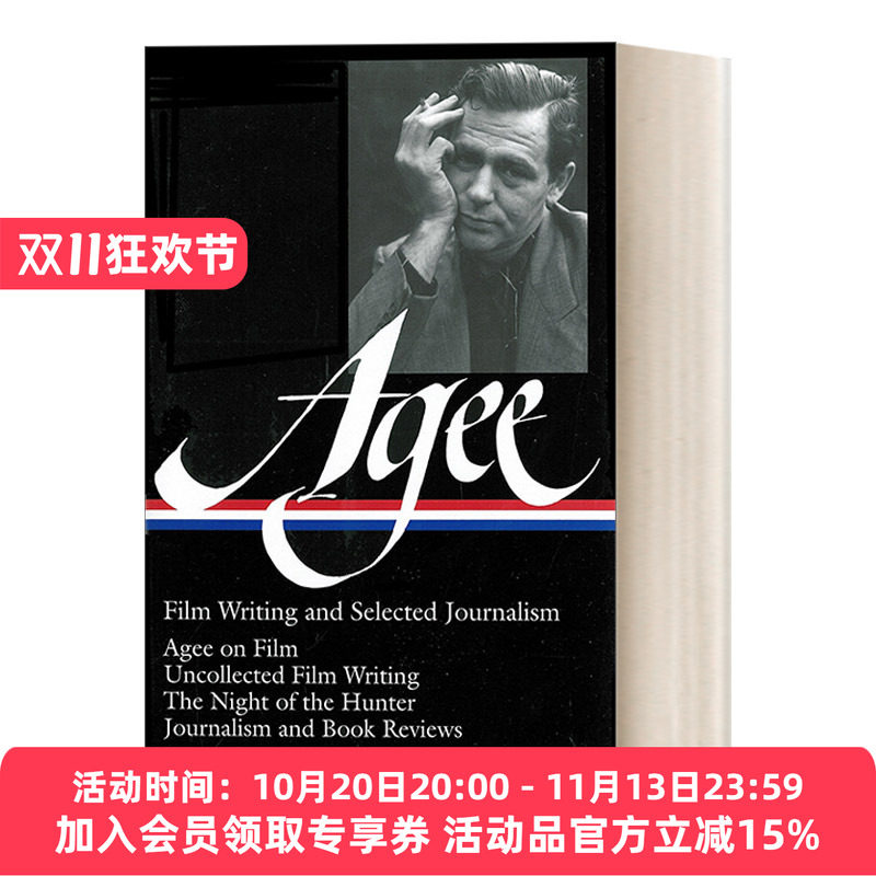 英文原版 James Agee 詹姆斯·艾吉 电影写作和精选新闻报道 普利策奖得主 精装美国文库 英文版 进口英语原版书籍