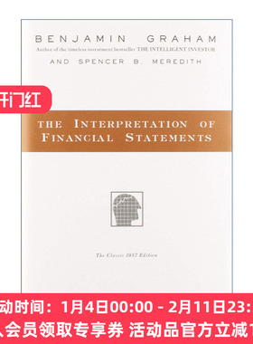英文原版 The Interpretation of Financial Statements 像格雷厄姆一样读财报 精装 华尔街教父传世名作 英文版 进口英语原版书籍