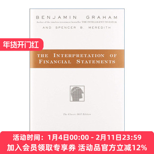 英文原版 The Interpretation of Financial Statements 像格雷厄姆一样读财报 精装 华尔街教父传世名作 英文版 进口英语原版书籍