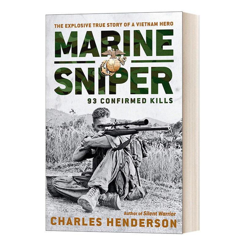 英文原版 Marine Sniper 海陆狙击手 93人确认击杀 卡洛斯哈斯考克传记 Charles Henderson 英文版 进口英语原版书籍