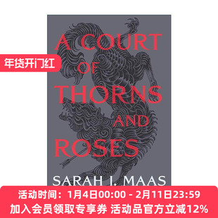 英文原版 A Court of Thorns and Roses 仙灵王庭纪1 荆棘与玫瑰 精装版 萨拉J马拉斯奇幻小说 英文版 进口英语原版书籍