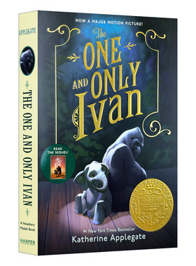 纽伯瑞金奖小说：独一无二的伊凡 英文原版The One and Only Ivan只有一个伊凡 儿童课外文学阅读 英文版 进口英语原版书籍