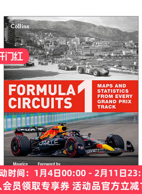 英文原版 Formula 1 Circuits Maps and statistics from every Grand Prix Track 一级方程式赛道 每一个大奖赛赛道的地图和统计