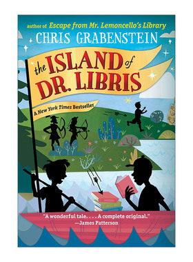 博士的小岛 英文原版 The Island of Dr.Libris 儿童推理冒险小说 神奇图书馆系列作者Chris Grabenstein 英文版 进口英语原版书籍
