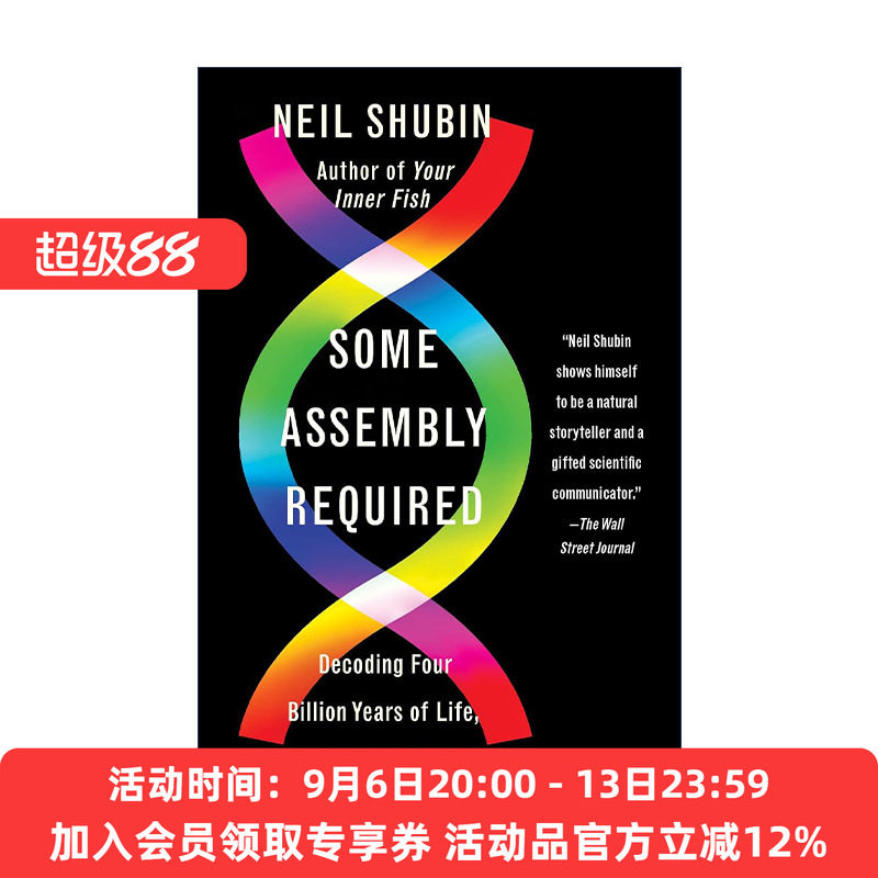 解码40亿年生命史 英文原版 Some Assembly Required 从化石到DNA 芝加哥大学教授Neil Shubin 英文版 进口英语原版书籍