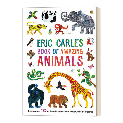 英文原版 Eric Carle's Book of Amazing Animals 艾瑞·卡尔的动物之书 精装绘本 英文版 进口英语原版书籍