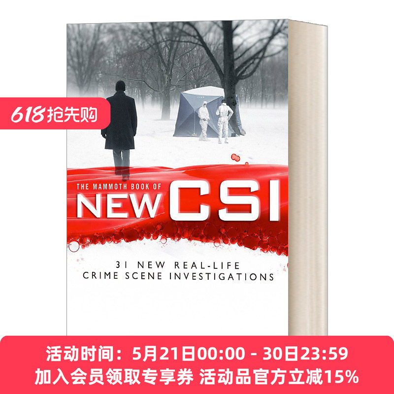 英文原版小说 The Mammoth Book of New CSI 新CSI的巨著 30多个真实犯罪现场调查中的法医学 英文版 进口英语原版书籍