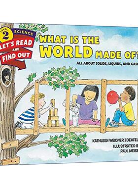 英文原版 Let's Read and Find Out 2 What Is the World Made Of 自然科学启蒙阅读与发现2级 关于固体 液体和气体 英文版