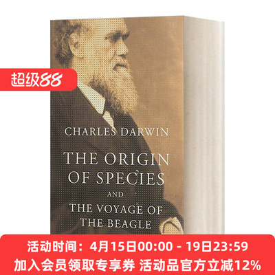 英文原版 The Origin of Species and the Voyage of the Beagle物种起源及乘小猎犬号环球航行 查尔斯 达尔文 Everyman精装收藏版