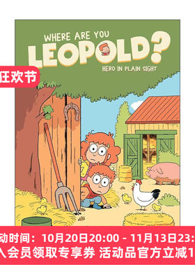 英文原版 Where Are You Leopold 利奥波德你在哪 卷二 雅思词汇漫画书 英文版 进口英语原版书籍