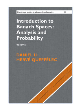 现货 巴拿赫空间导论 英文原版 Introduction to Banach Spaces: Analysis and Probability 卷一 剑桥高等数学研究系列精装进口书