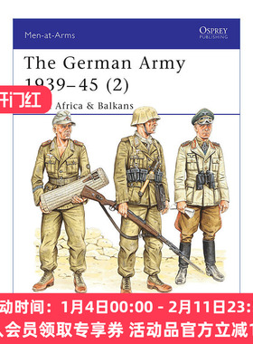 英文原版 The German Army 1939–45 2 二战德国陆军2 北非和巴尔干 历史上的军队系列 英文版 进口英语原版书籍
