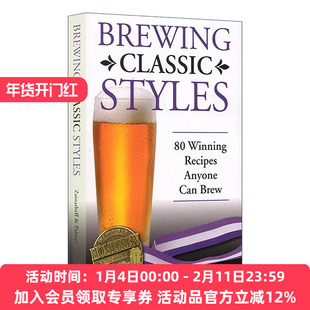 英文原版 Brewing Classic Styles 经典啤酒风格 80款获奖的啤酒配方 英文版 进口英语原版书籍