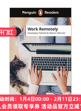 英文原版 Penguin Readers Level 5 Work Remotely ELT Graded Reader 企鹅分级阅读5级 远程工作 英文版 进口英语原版书籍