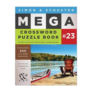 英文原版 Simon & Schuster Mega Crossword Puzzle Book #23 西蒙与舒斯特 超级纵横字谜集23 英文版 进口英语原版书籍